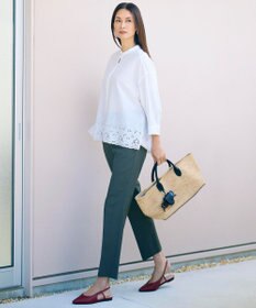 自由区 【SHIHOさん着用・可変デザイン・季節を彩る素材】ワイドライフィア トートバッグ