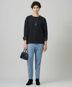 ICB 【洗える】ウール2WAYストレッチ ドロストパンツ