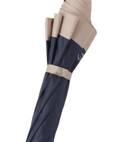 MOONBAT 【遮光/晴雨兼用日傘】LANVIN COLLECTION (ランバン コレクション)グログランリボン バイカラー 遮熱 UV 長傘