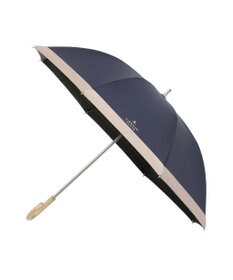 MOONBAT 【遮光/晴雨兼用日傘】LANVIN COLLECTION (ランバン コレクション)グログランリボン バイカラー 遮熱 UV 長傘