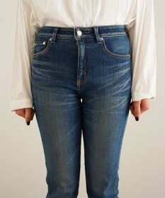 caqu slim straight ハイブリットストレッチストレートデニム