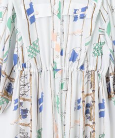 GRACE CONTINENTAL セーラープリントワンピース