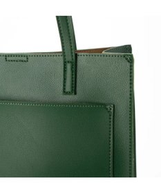 UNBILLION cachecache WEB限定シンセティックレザーフロントポケットトート