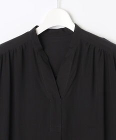 自由区 S 【接触冷感・UVケア・抗菌防臭・洗える】リヨセルポプリンシャツ ワンピース