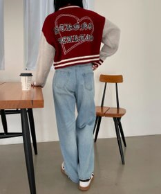 WEGO ニットショートスタジャン