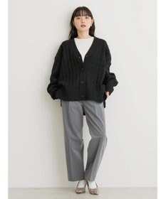 AMERICAN HOLIC スクエア柄Ｖネックニットカーディガン