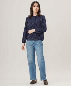 J.PRESS LADIES S 【洗える】BASIC STRETCH DENIM ボーイフィット パンツ