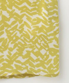 自由区 L 【洗える】ウェーブパターンプリント ブラウス