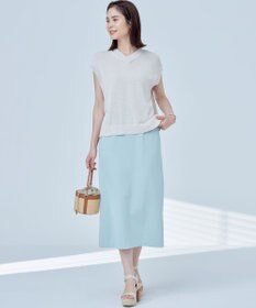 組曲 S 【WEB限定】ストライプジャガード タイトスカート