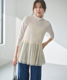 ANY SIS 【洗える】チュールレイヤード インナー