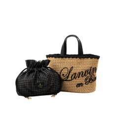 LANVIN en Bleu ロタン かごバッグ