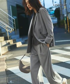 ICB 【WEB限定・洗える】シルキーツイル  クロップドシャツ