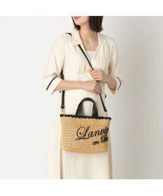 LANVIN en Bleu ロタン かごバッグ