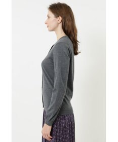 DAKS クルーネックウールニットカーディガン