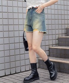 WEGO ダメージデニムショートパンツ