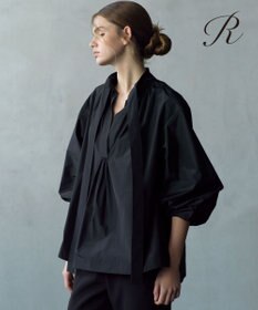 23区 【R(アール)】ポリエステルシルクタフタ ボウタイ ブラウス