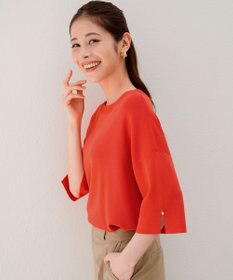 ANY SIS 【アイスタッチ】ボートネックニット プルオーバー
