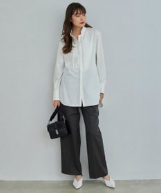 ICB 【洗える】 TWブロード ワイドストレートパンツ