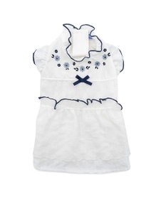 PET PARADISE ペットパラダイス フロッキー お花 ワンピース 《ホワイト》  中型犬 大型犬