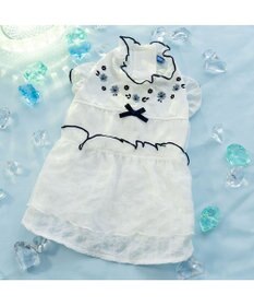 PET PARADISE ペットパラダイス フロッキー お花 ワンピース 《ホワイト》  中型犬 大型犬