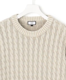 J.PRESS YORK STREET 【UNISEX】ピグメントコットン ケーブルニット