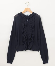 組曲 【WEB限定】  シアーニットフリルパーカー