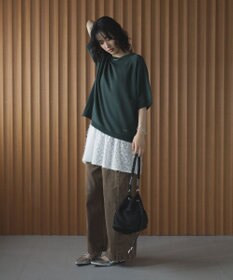 Green Parks トレーナー風ニットプルオーバー