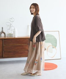 Green Parks トレーナー風ニットプルオーバー