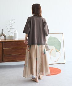 Green Parks トレーナー風ニットプルオーバー