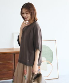 Green Parks トレーナー風ニットプルオーバー