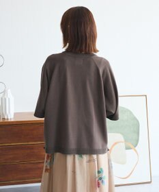 Green Parks トレーナー風ニットプルオーバー