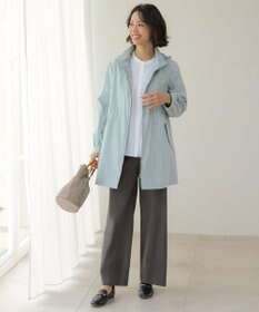 J.PRESS LADIES L 【WEB限定・人気素材・セットアップ対応】セルロースリネンストレッチ ワイドストレート パンツ