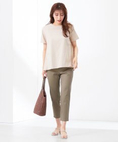 ANY SIS S 【WEB・一部店舗限定】サテンコンビ プルオーバー