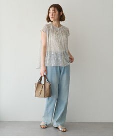 YECCA VECCA シアードット柄ブラウス