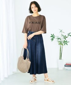 ANY L 【洗える】フロッキーロゴ Tシャツ