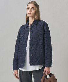 ICB L 【洗える】リーフラッセルレース ジャケット