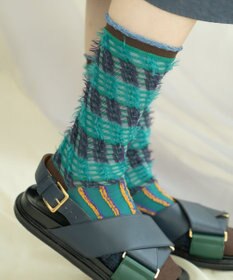 COQ ミケネコテイル リバーシブルファーソックス