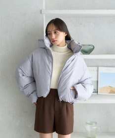 earth music&ecology 2wayパファー ショートブルゾン