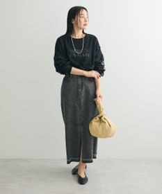 Green Parks フロントスリットデニムロングスカート