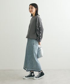 Green Parks フロントスリットデニムロングスカート