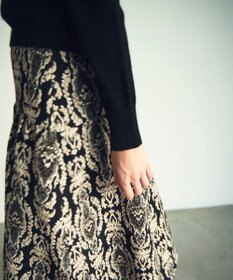 GRACE CONTINENTAL オーナメントジャガードスカート