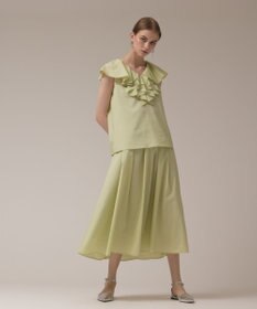 GRACE CONTINENTAL フリルカラートップ