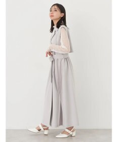 earth music&ecology サイドプリーツジレンチ