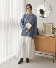 WEGO 【ユニセックス着用ITEM/MLサイズ展開】ミラノリブクルーネックプルオーバー