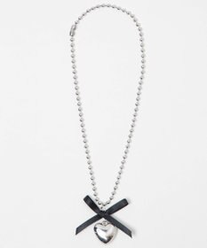 WEGO Lチェーンリボンハートネックレス