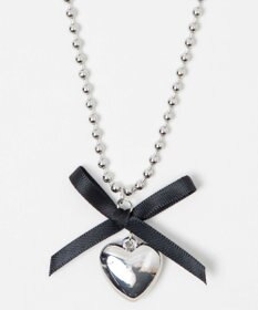 WEGO Lチェーンリボンハートネックレス