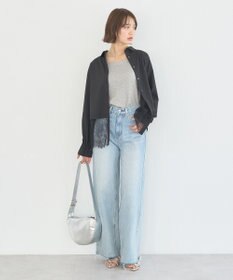 earth music&ecology 適ON レースヘムシャツ