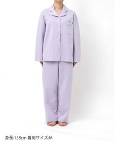 une nana cool 【綿混】ハイゲージダブルエアー 長袖開襟パジャマ MADE WITH LIBERTY FABRIC