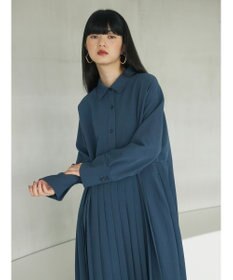 Green Parks armonia．プリーツシャツワンピース