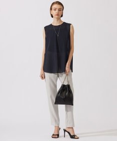 ICB 【新色追加・接触冷感・UVケア・速乾・洗える】FluidBackSatin ドロストパンツ